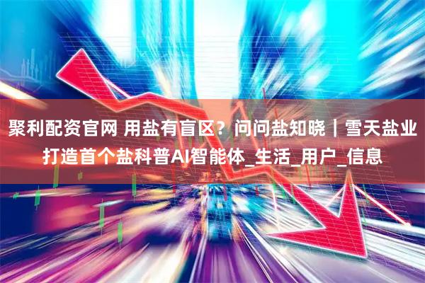 聚利配资官网 用盐有盲区？问问盐知晓｜雪天盐业打造首个盐科普AI智能体_生活_用户_信息